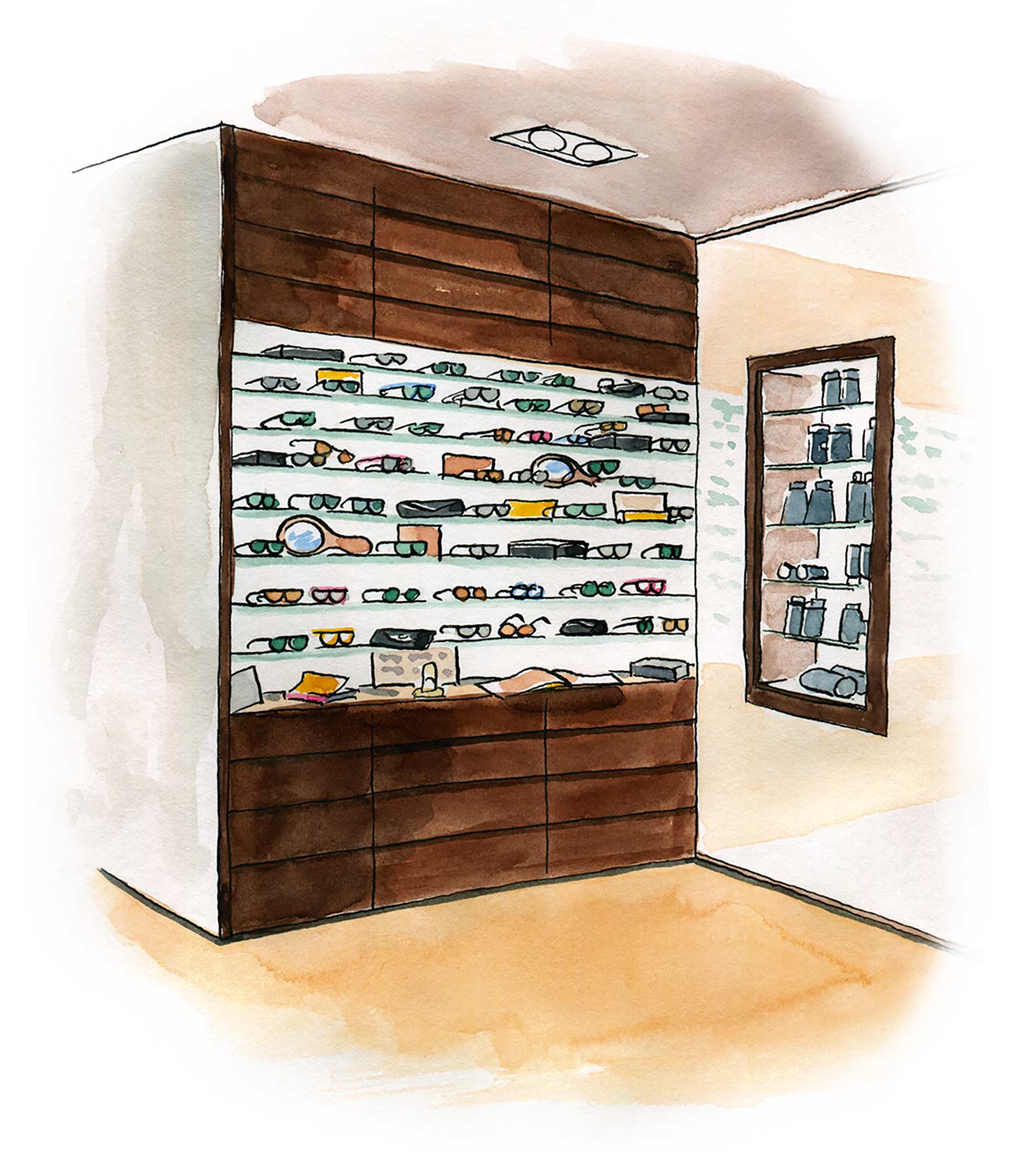 Illustration lunettes de soleil